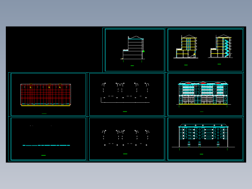 二层底商住宅楼方案图