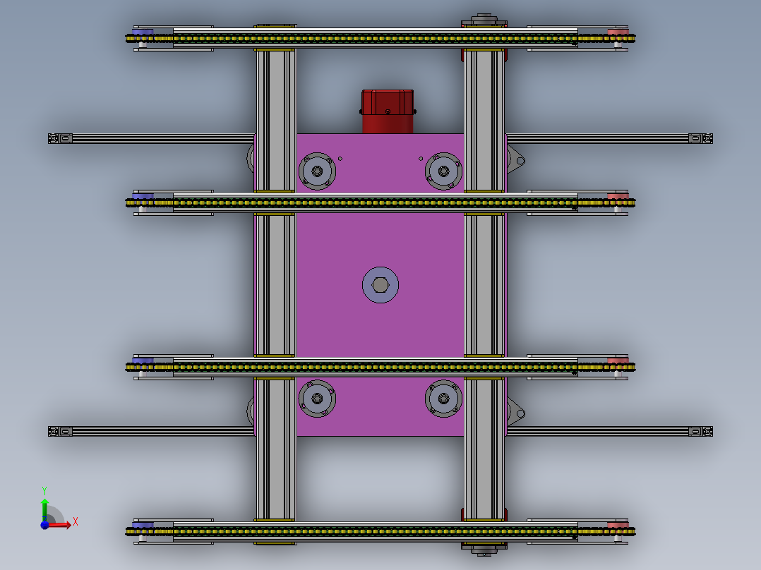 顶升移栽机sw18可编辑前视图