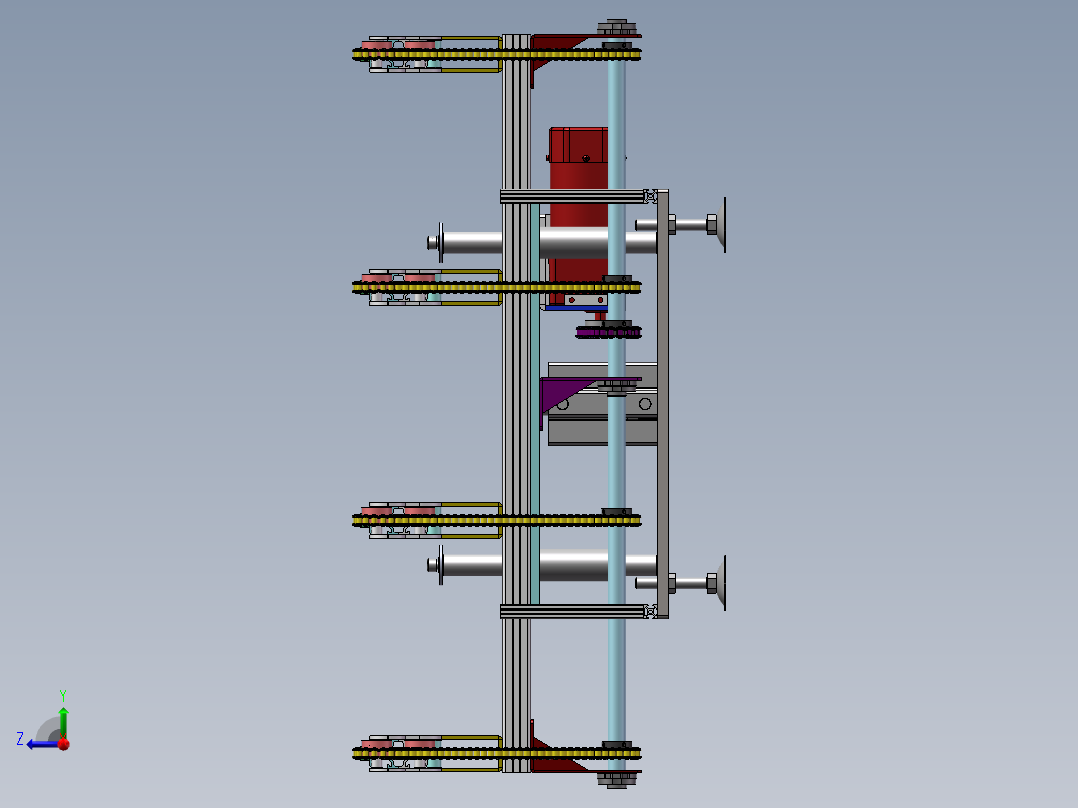 顶升移栽机sw18可编辑右视图