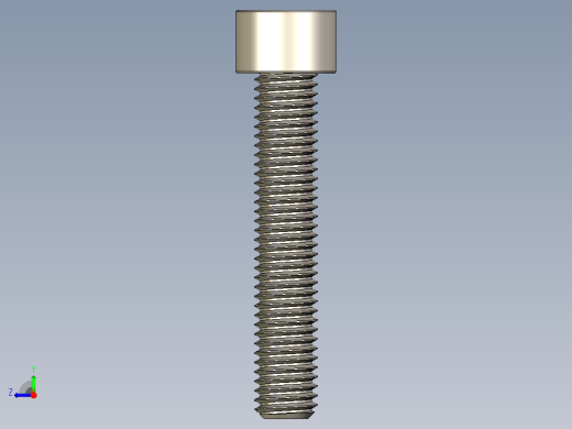 Screw_DIN_912_M10x55F_A2.STEP公制内六角螺钉右视缩略图