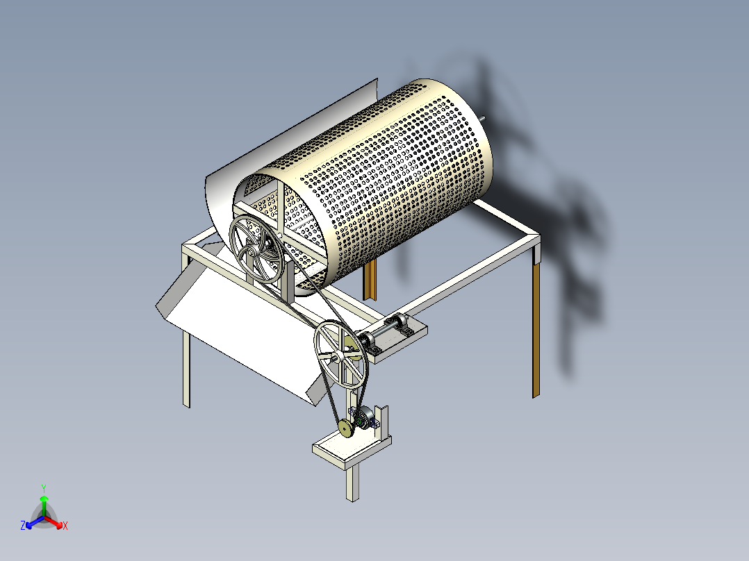 B2003995-沙子筛选机旋转筛网主视图
