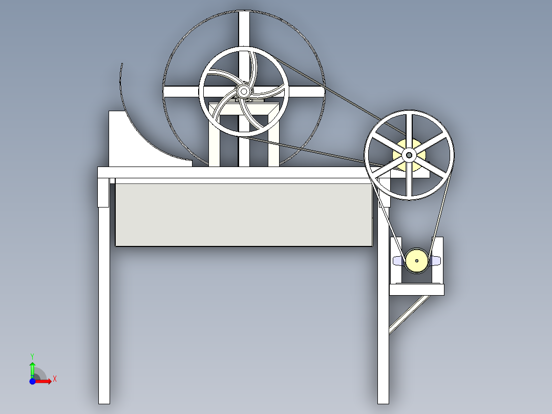 B2003995-沙子筛选机旋转筛网前视图