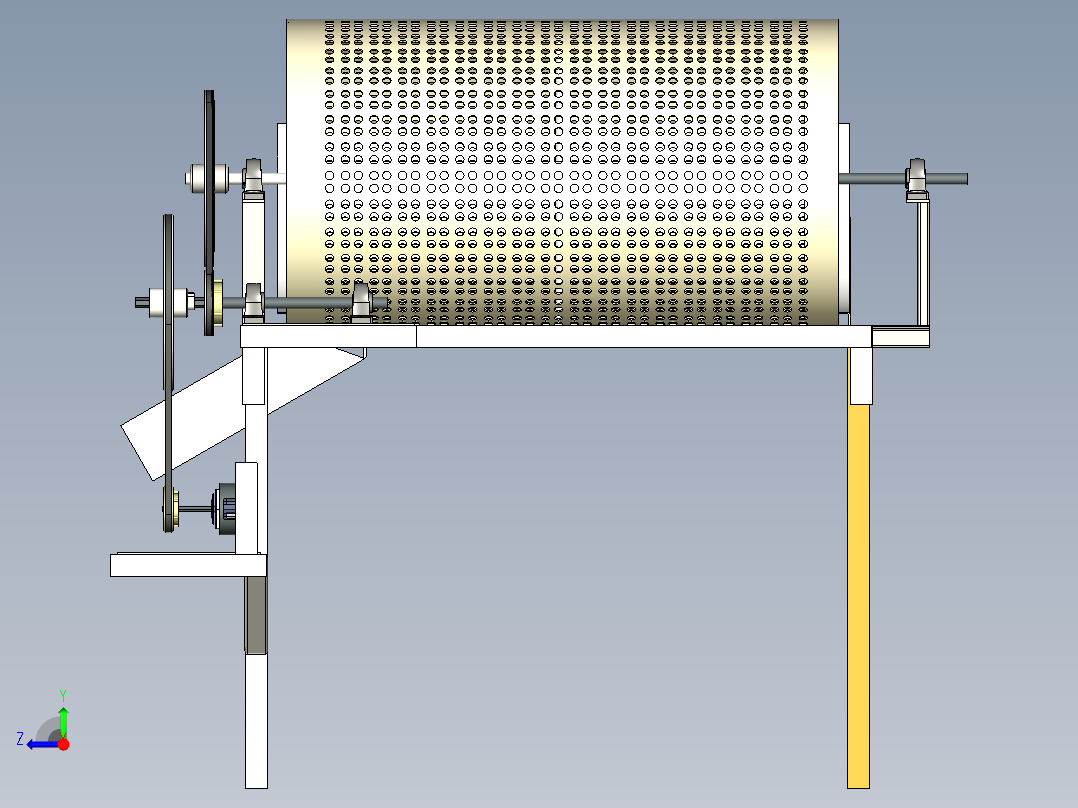 B2003995-沙子筛选机旋转筛网右视图