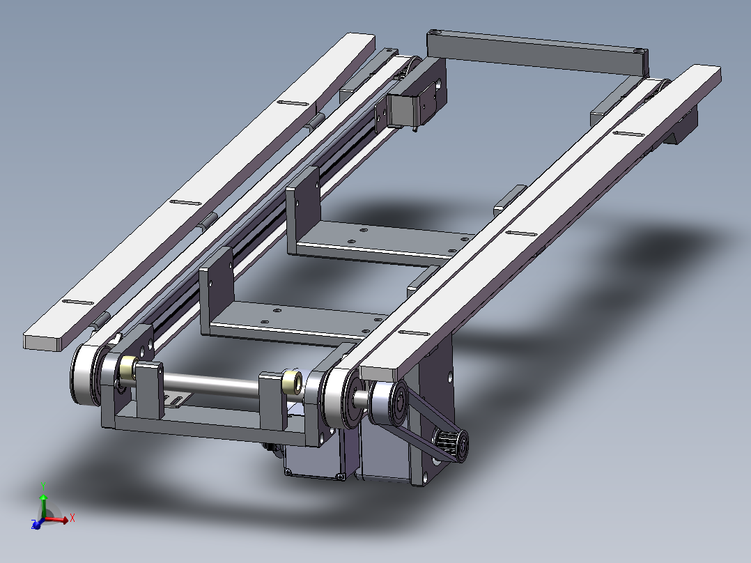 0.8米0.17米双带机构