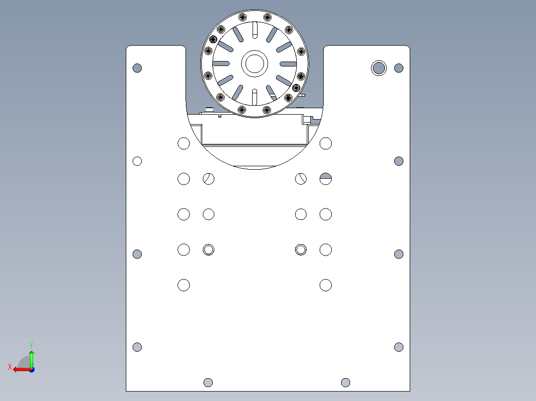 锂电池模组输出电极双线束超声波焊接夹具后视图