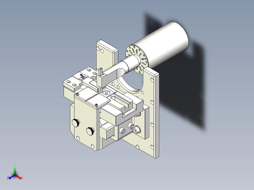 锂电池模组输出电极双线束超声波焊接夹具正等轴测图