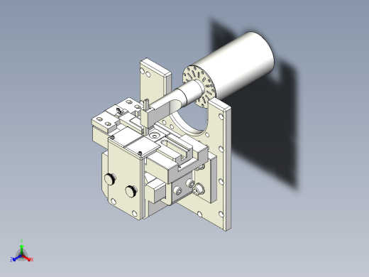锂电池模组输出电极双线束超声波焊接夹具正等轴测缩略图
