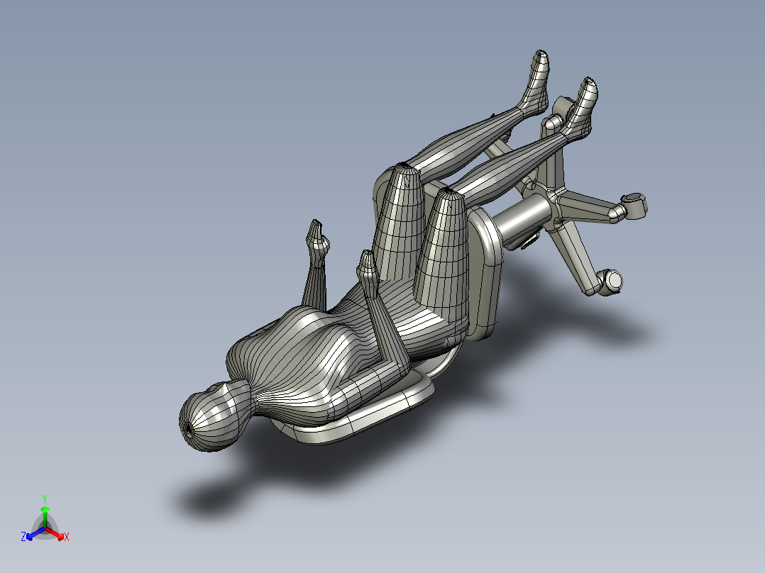 人体模型(44)正等轴测图