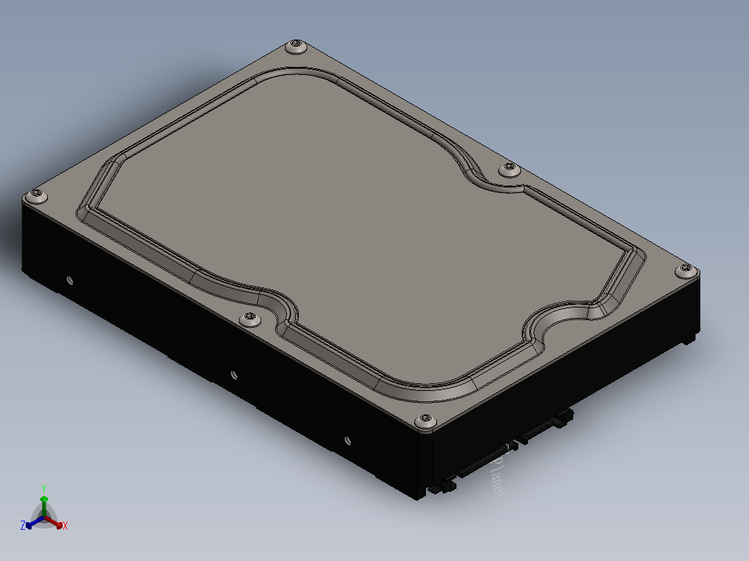 硬盘(27)正等轴测图