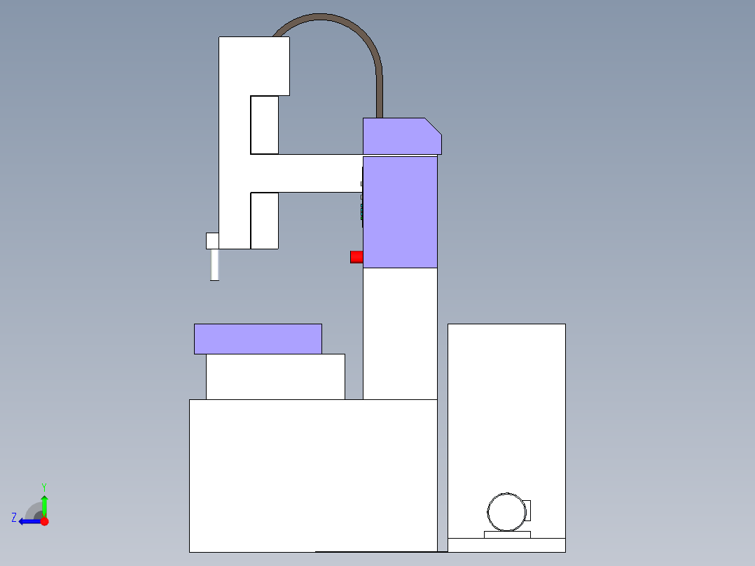 B2004257-CM240Z 电火花线切割机右视图