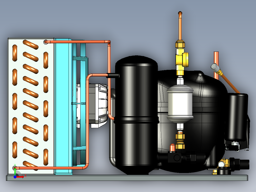 A3004127-冷凝机组前视图