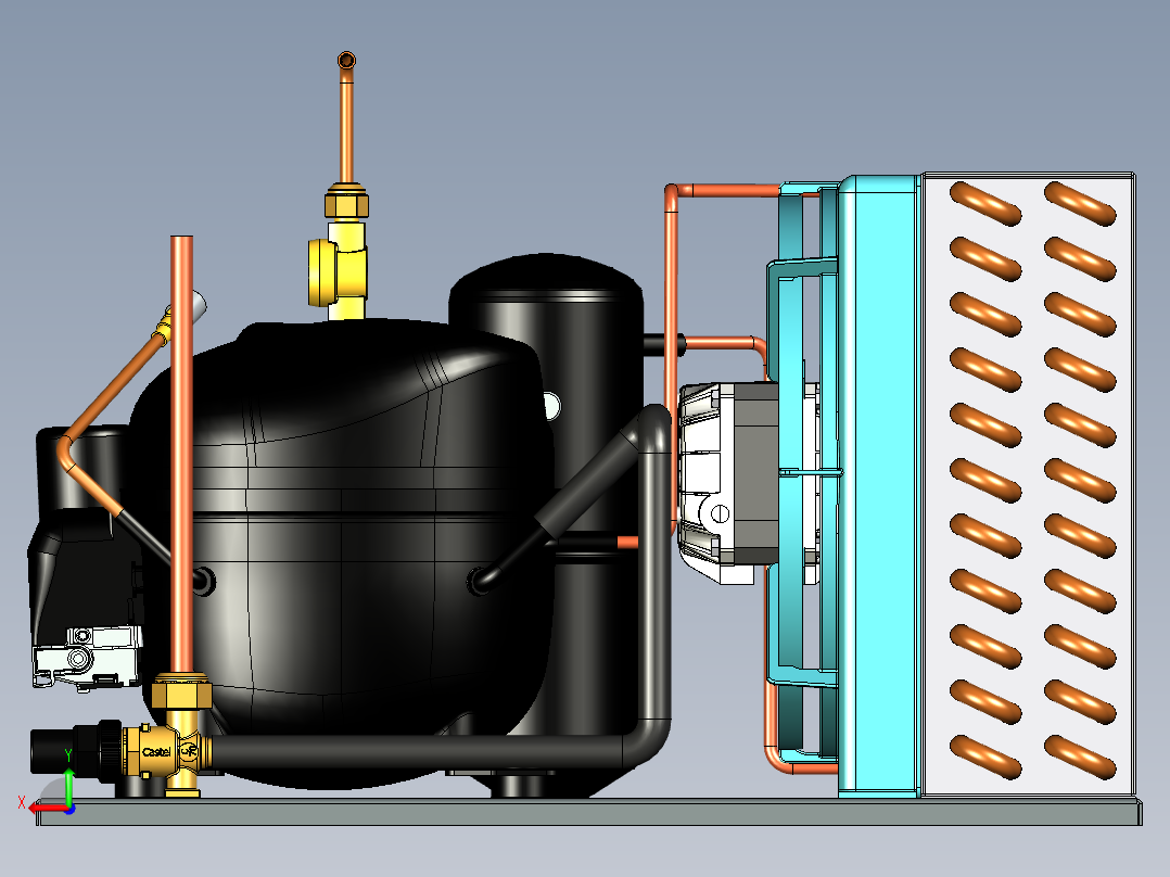 A3004127-冷凝机组后视图