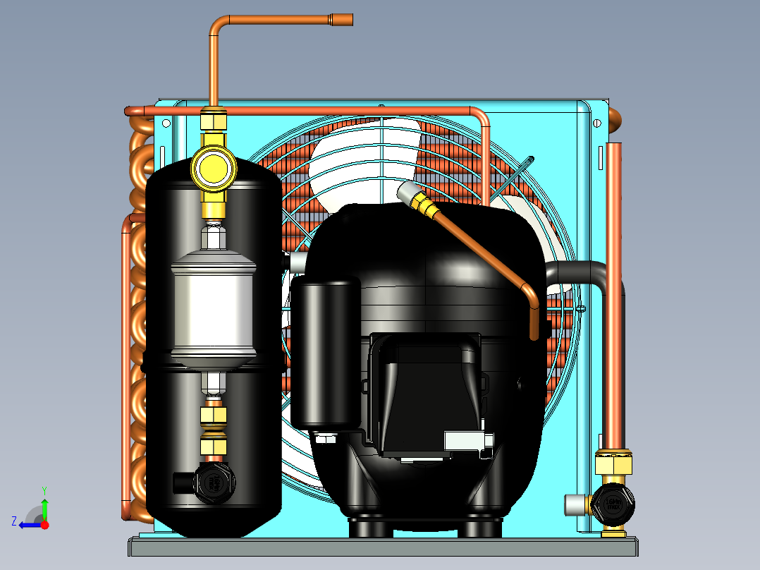A3004127-冷凝机组右视图