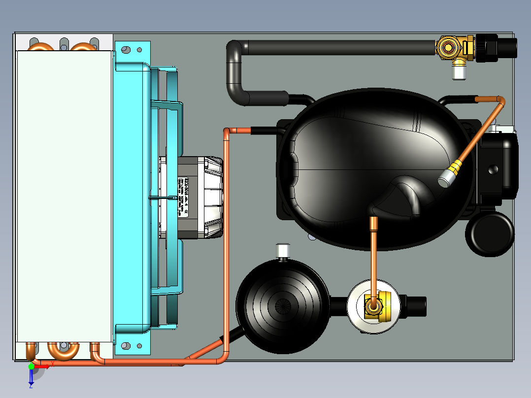 A3004127-冷凝机组俯视图