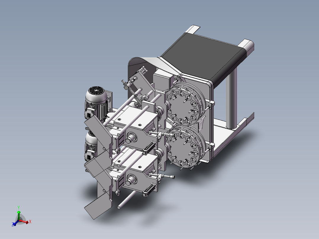数控机床、钻机自动穿线机床3D模型图纸 Solidworks设计