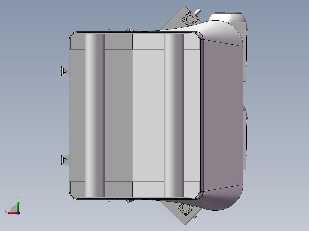 数控机床、钻机自动穿线机床3D模型图纸 Solidworks设计后视图