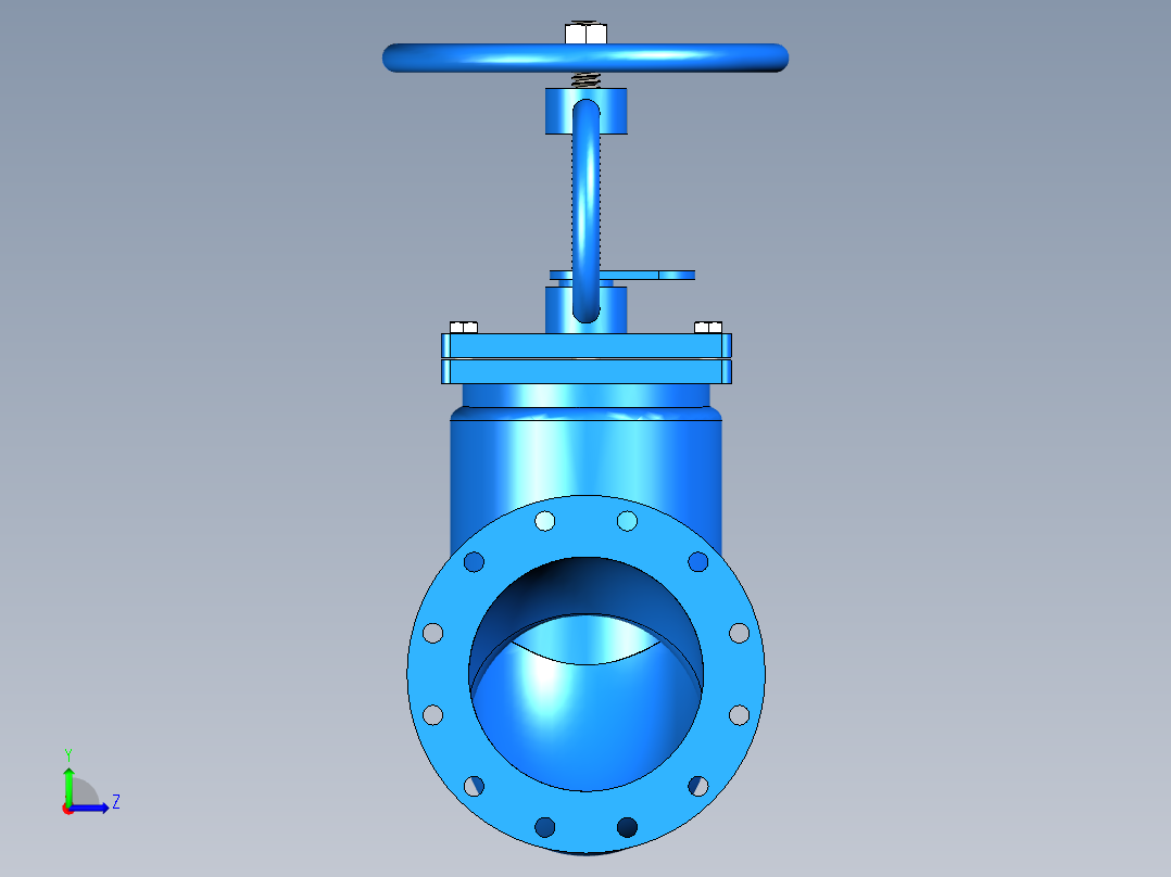 船用铸钢截止（止回）阀DN250-PN10-AS左视图