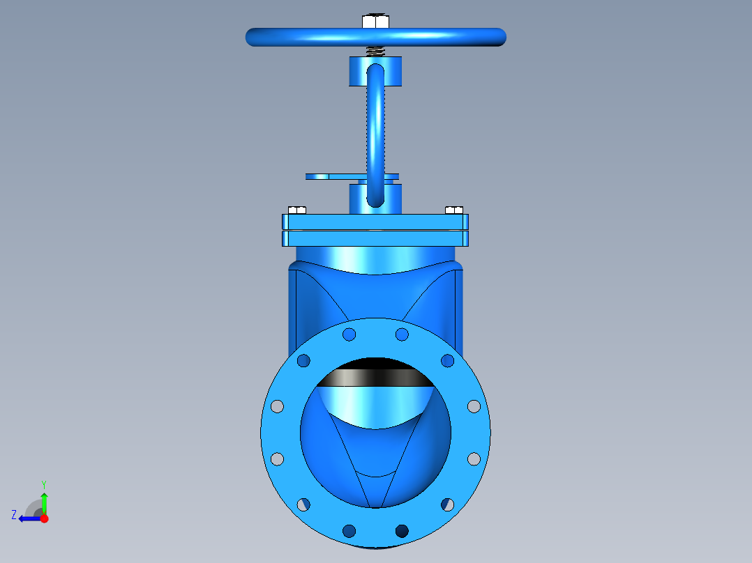 船用铸钢截止（止回）阀DN250-PN10-AS右视图