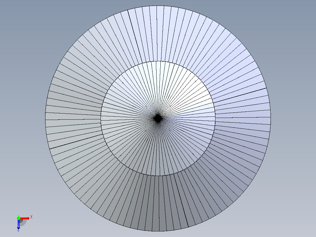 锥形雨帽俯视图