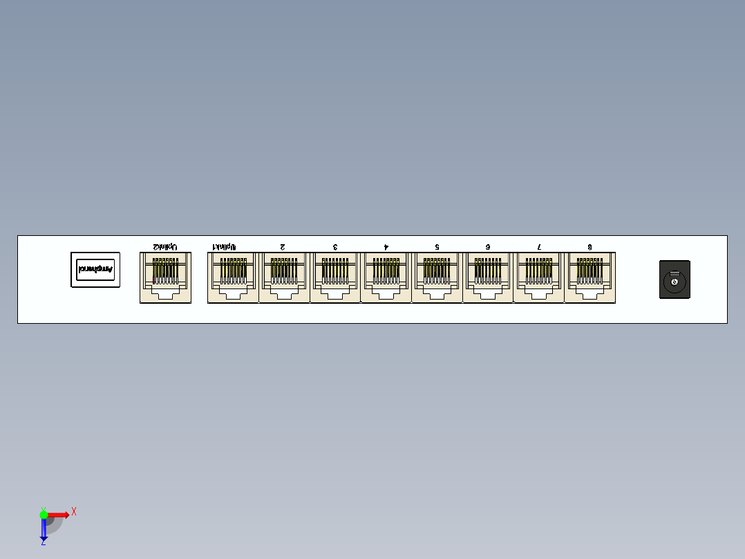 交换以太网TP链路TL-SG1210P俯视图