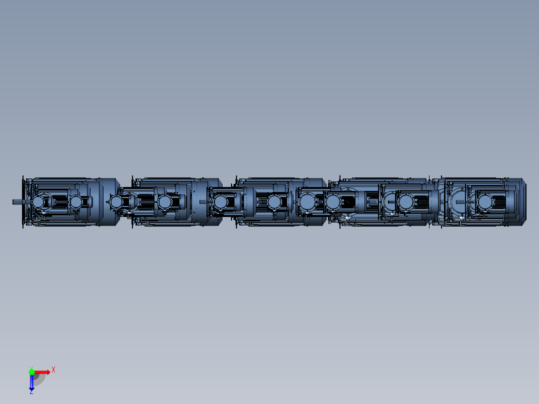 YBX3-B35系列高效率隔爆型防爆三相异步电动机俯视图