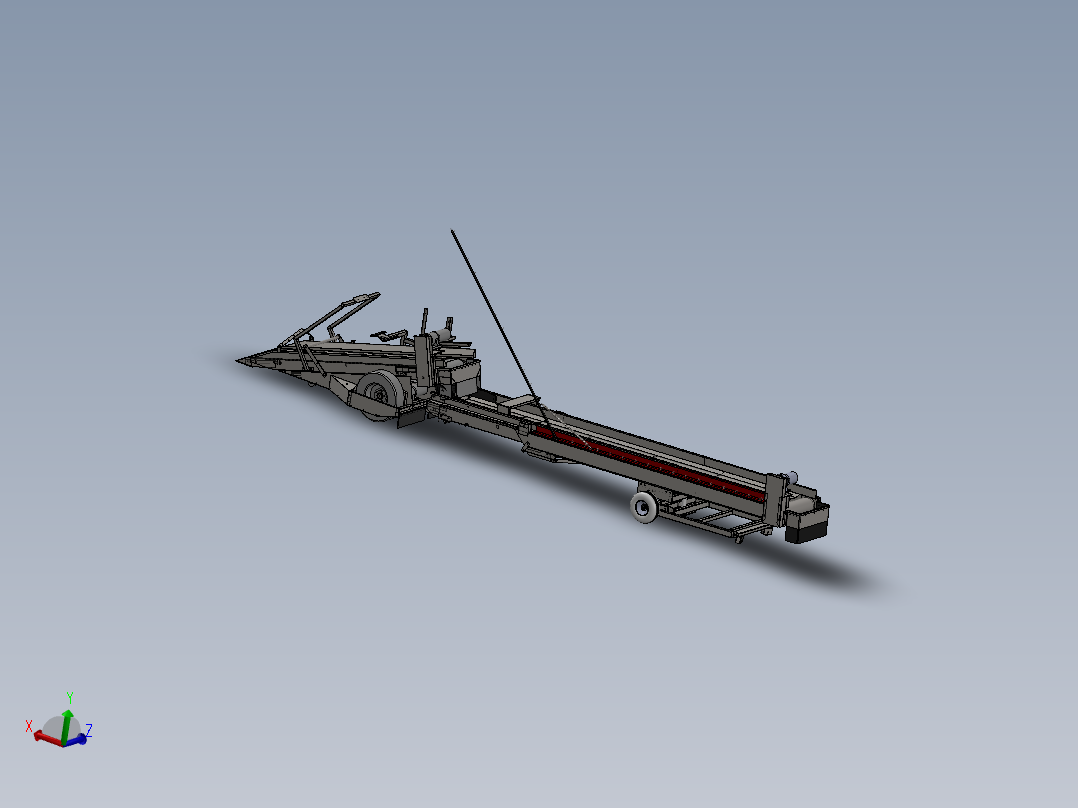 马铃薯收集上料输送机三维图纸