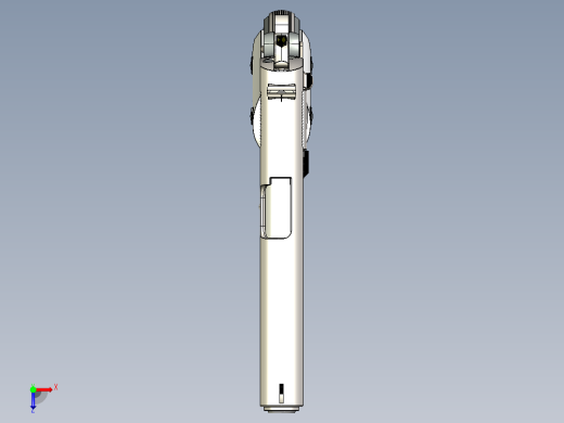 手枪左轮冲锋枪老式狙击步枪设计3D图纸colt-m1911a1-4 2 STP俯视缩略图