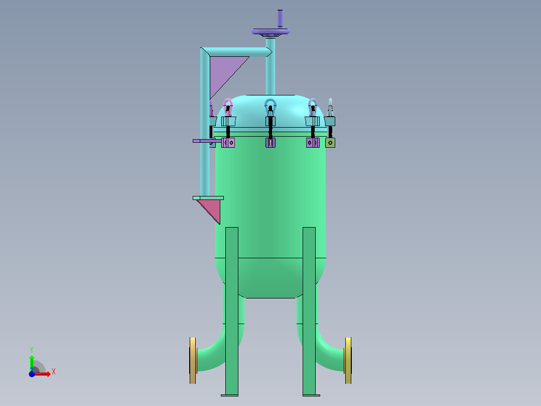多袋过滤器  SW16前视图