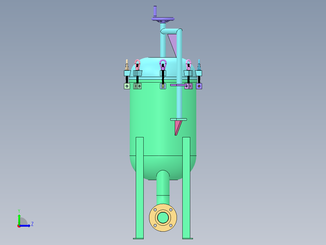 多袋过滤器  SW16左视图