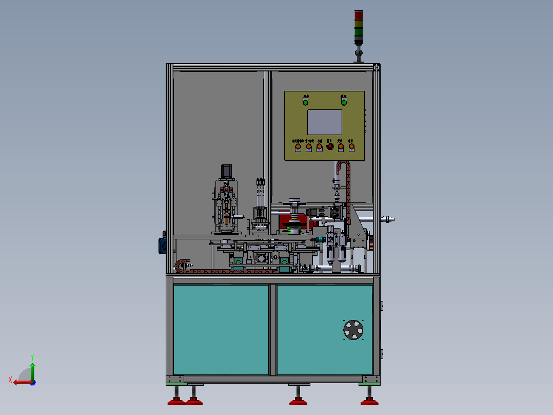 LXYC-BOSS内法兰检测机后视图