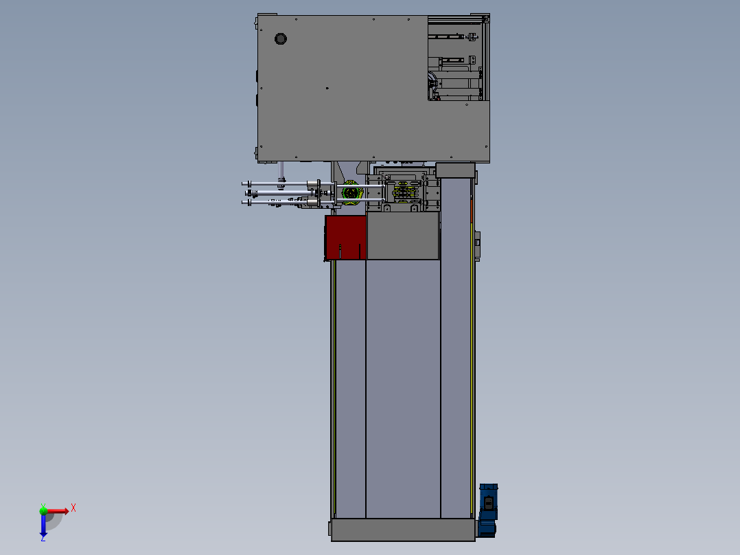 LXYC-BOSS内法兰检测机俯视图
