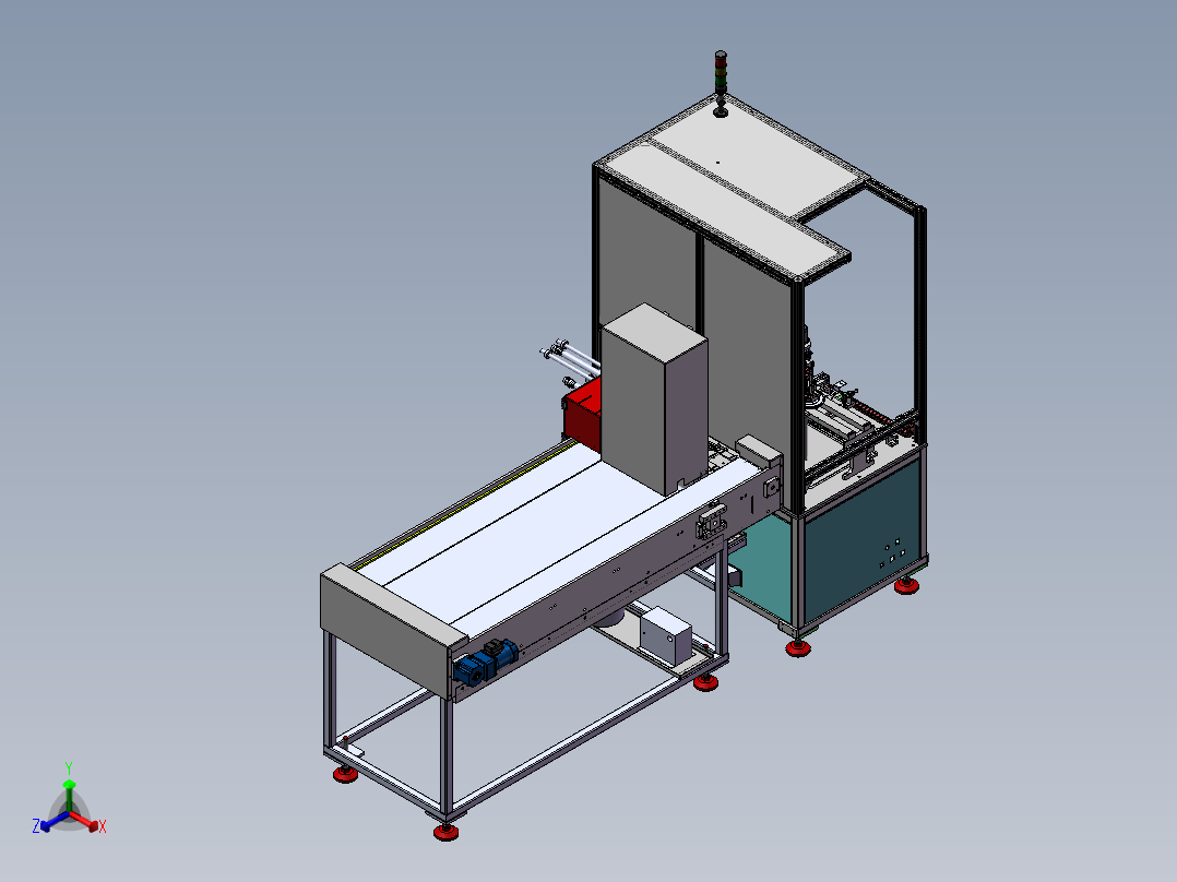 LXYC-BOSS内法兰检测机正等轴测图