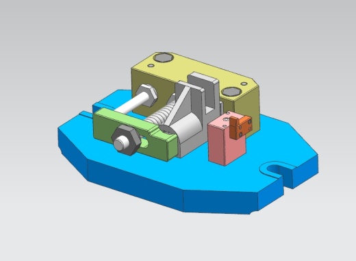 车床拨叉831003的铣18槽夹具设计三维图缩略图