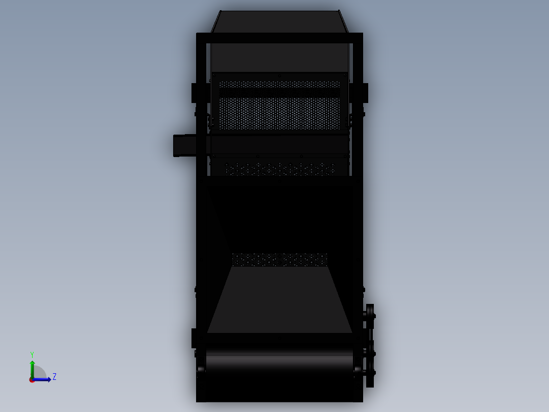 油葵筛选机左视图