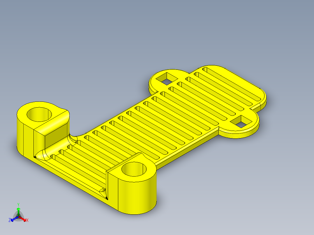 FPV GPS 支架正等轴测图