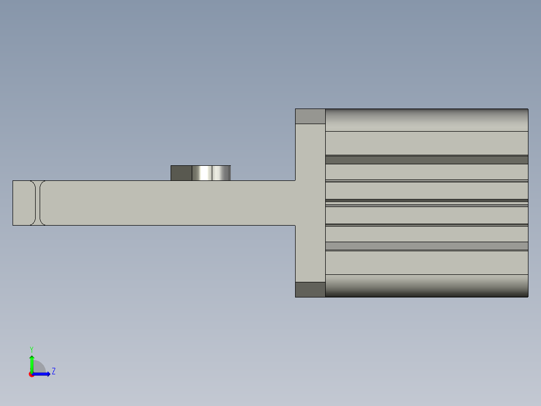 24L型线夹装配左视图