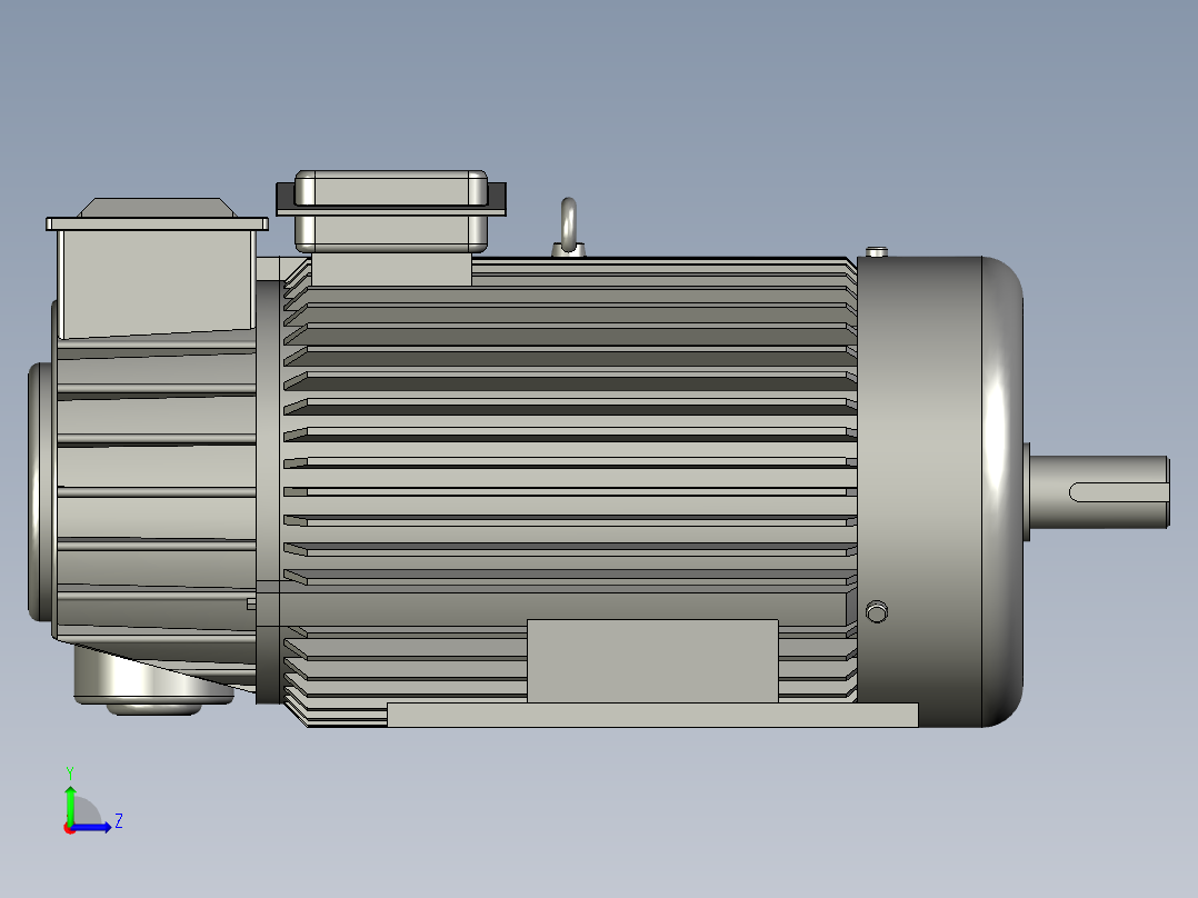 YZR355L1电动机左视图