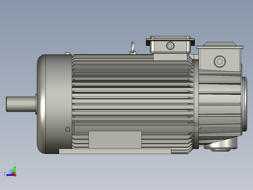 YZR355L1电动机右视图