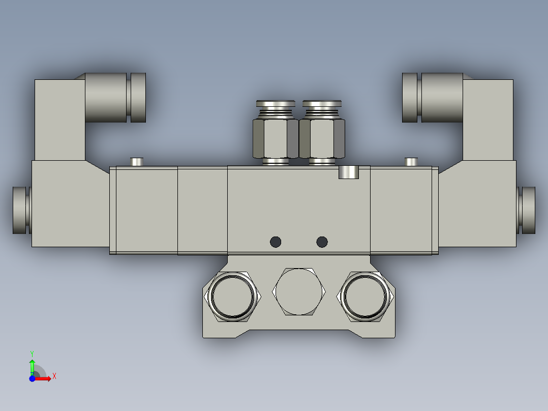 WRT-E01-132电磁阀装配体前视图