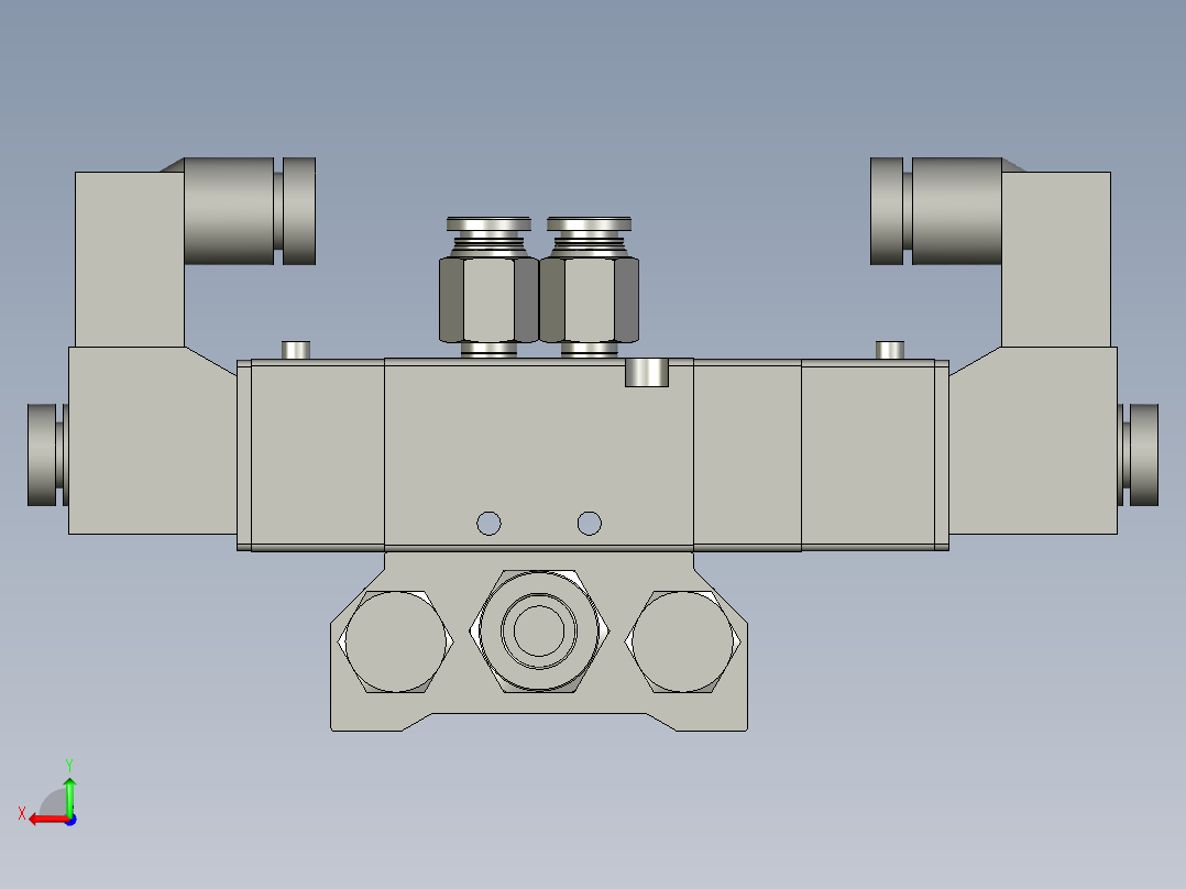 WRT-E01-132电磁阀装配体后视图