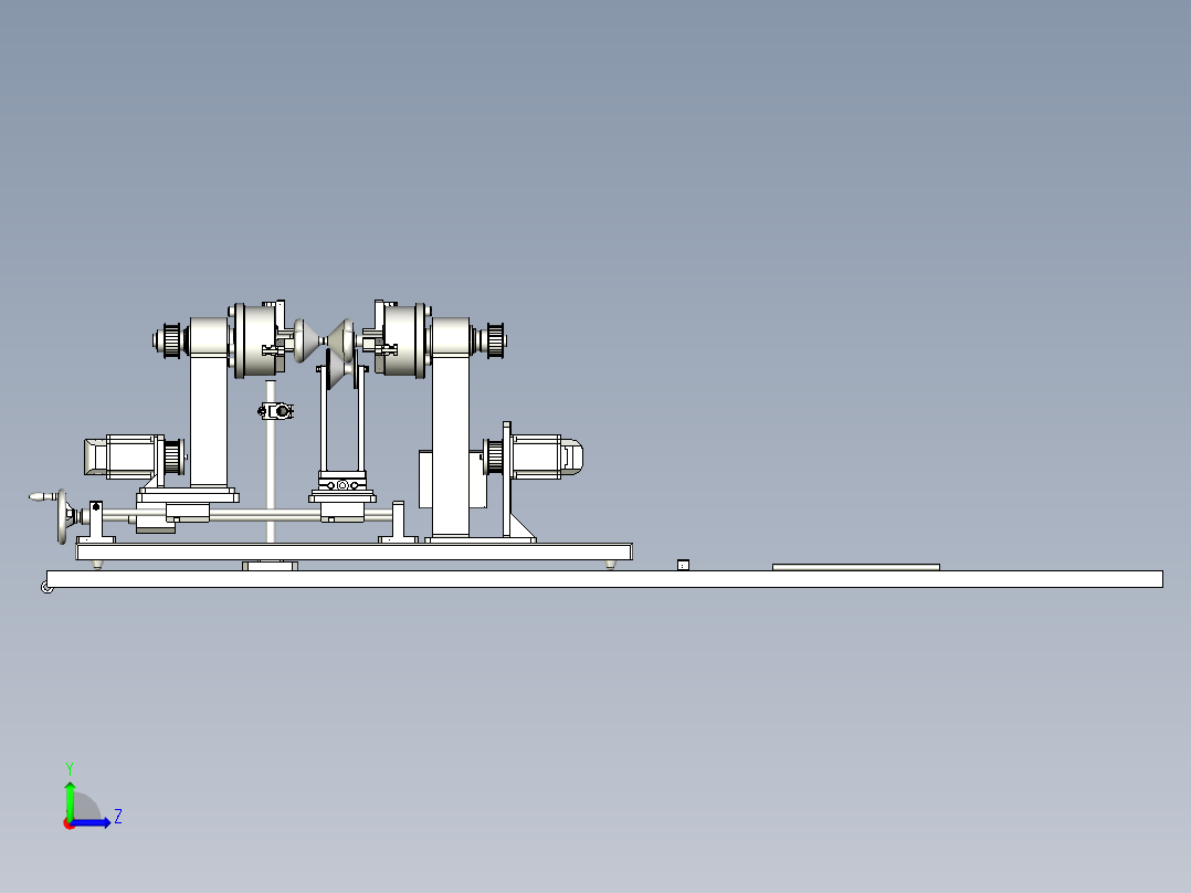 数控沙漏车床3D模型图纸左视图