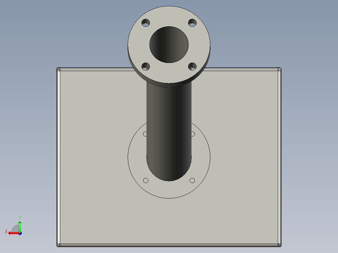 YWP200K4-09-09-00按钮盒组件(下料贴胶)后视图