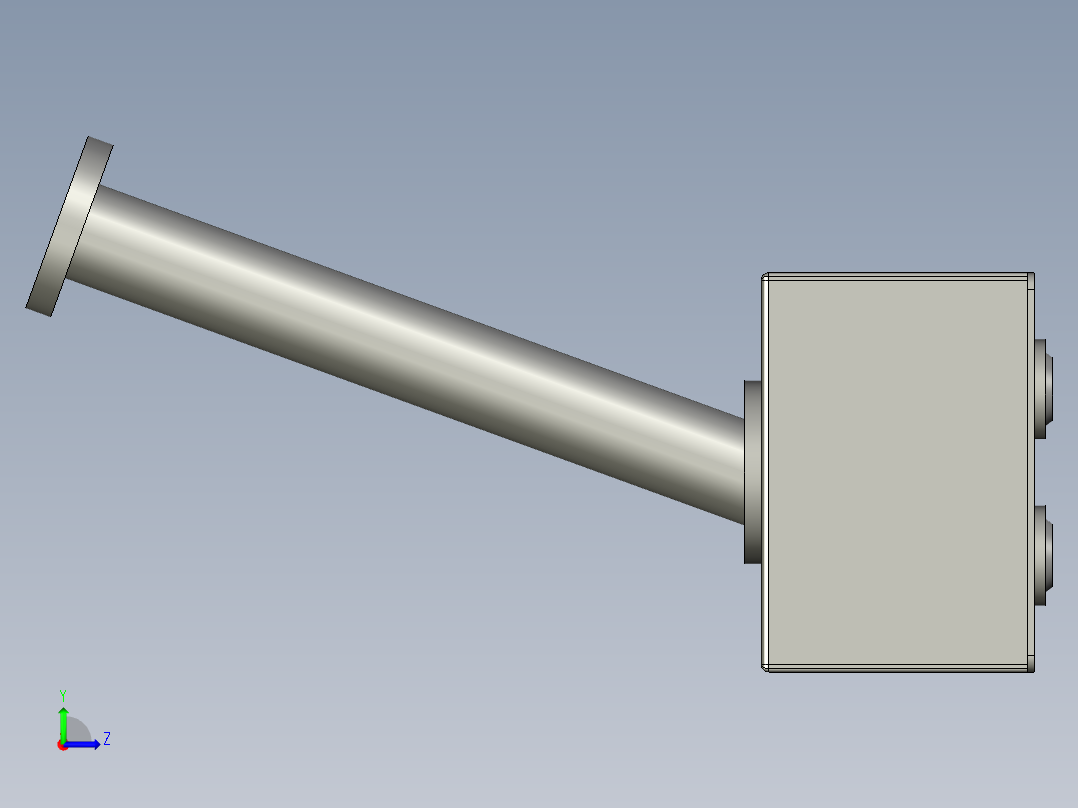 YWP200K4-09-09-00按钮盒组件(下料贴胶)左视图