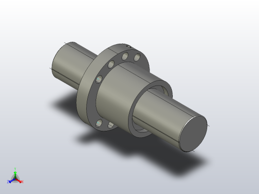 DKF6310-5滚珠丝杆3D模型