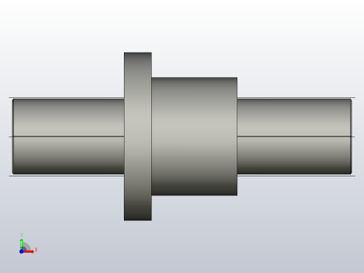 DKF6310-5滚珠丝杆3D模型前视缩略图