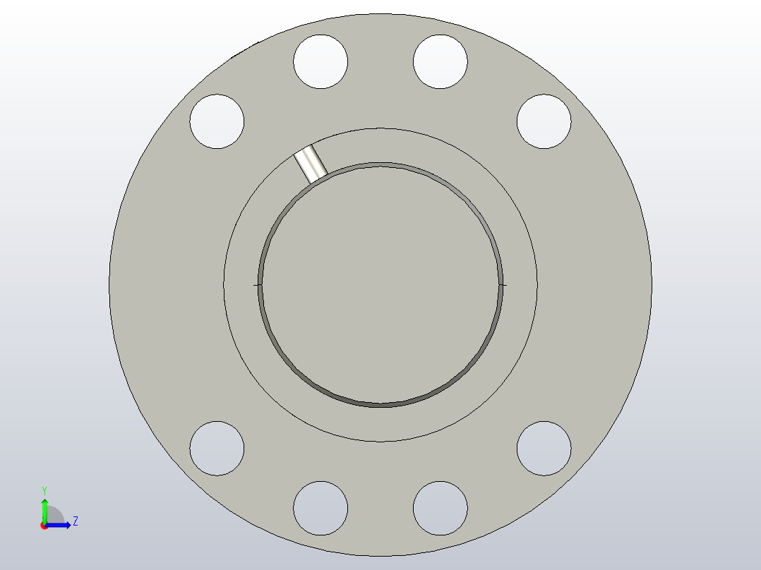 DKF6310-5滚珠丝杆3D模型左视图