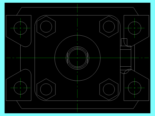 SMC气缸CDA2KWF40_C图纸
