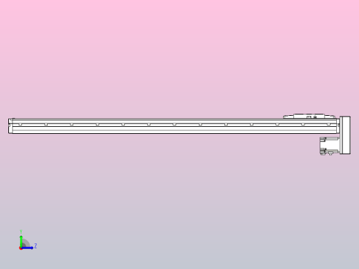 滚珠丝杠直线轴内置导轨TPA-GCR-120-1610C-L1050-MP-M40-N3左视缩略图