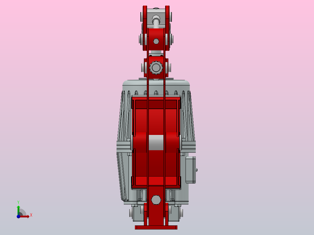 YWZC系列电力液压鼓式制动器YWZC-315／80-500~1000前视图