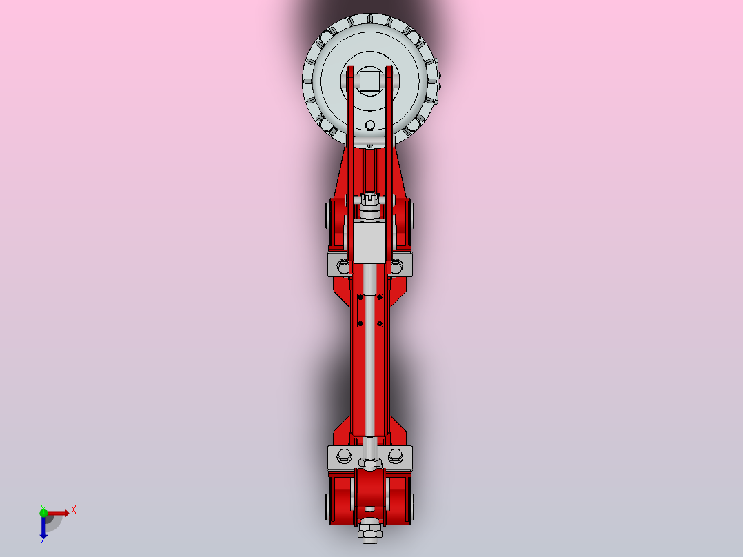 YWZC系列电力液压鼓式制动器YWZC-315／80-500~1000俯视图